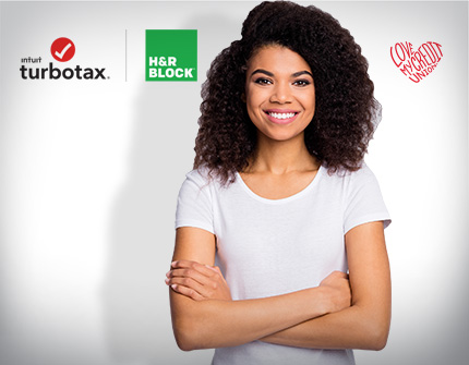 Intuit TurboTax/ H& R Block offer from Love My Credit Union.org