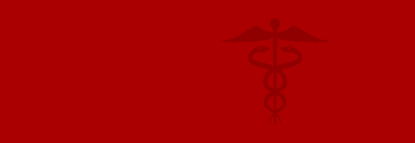 banner with the caduceus medical symbol
